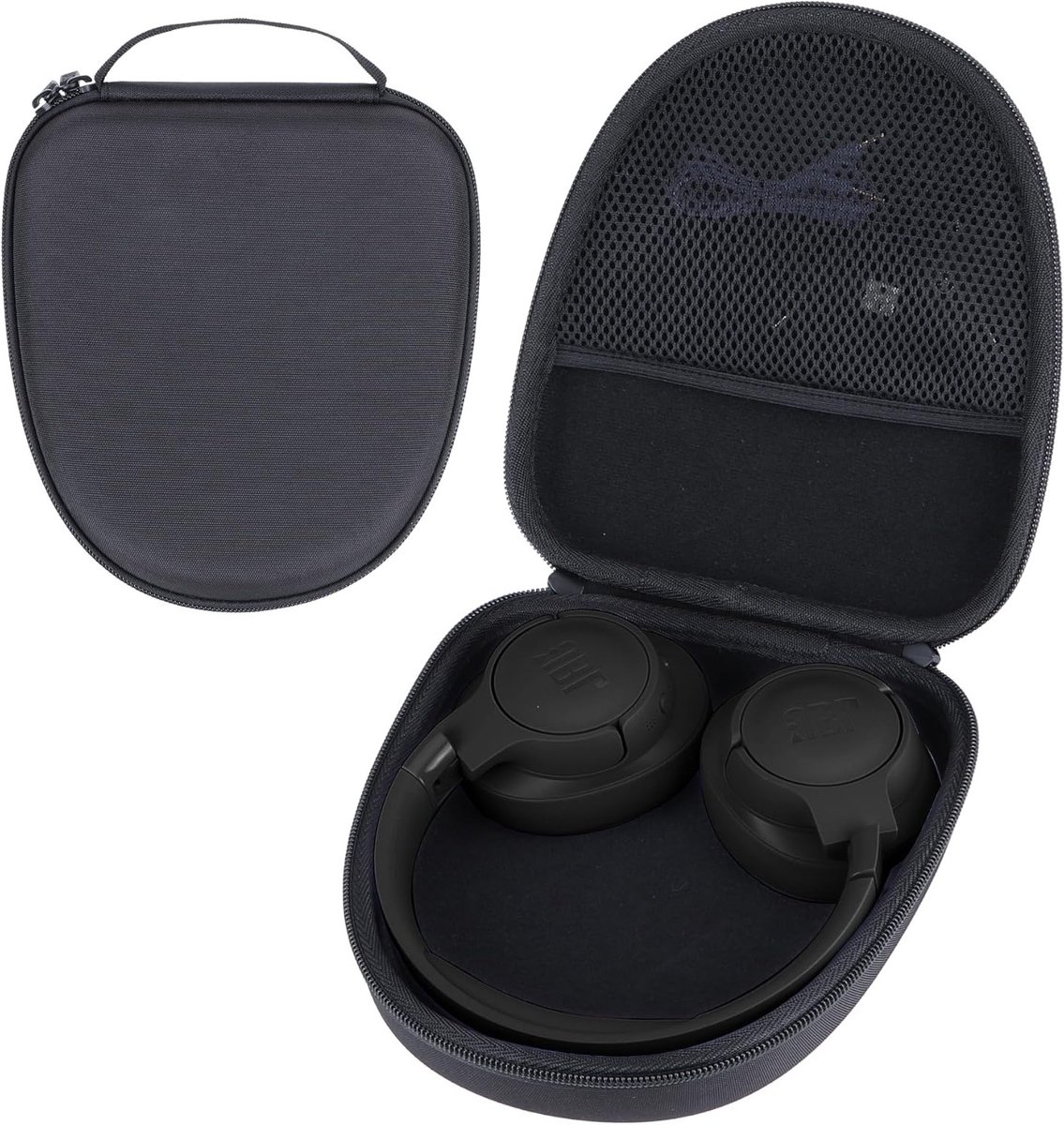 Duurzame Hard Case voor On-Ear Hoofdtelefoons, Geschikt voor JBL Tune en Live Series, Bescherming en Transport (Zwart)