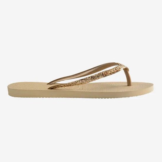 Havaianas Slim Glitter Ii Dames Slippers - Zand - Maat 35/36