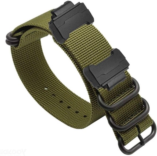 Nylon Horlogeband met RVS Gesp voor Casio G-SHOCK DW5600/DW-6900/GW-M5610/GW-5000 - Duurzaam, Comfortabel en Stijlvol Accessoire