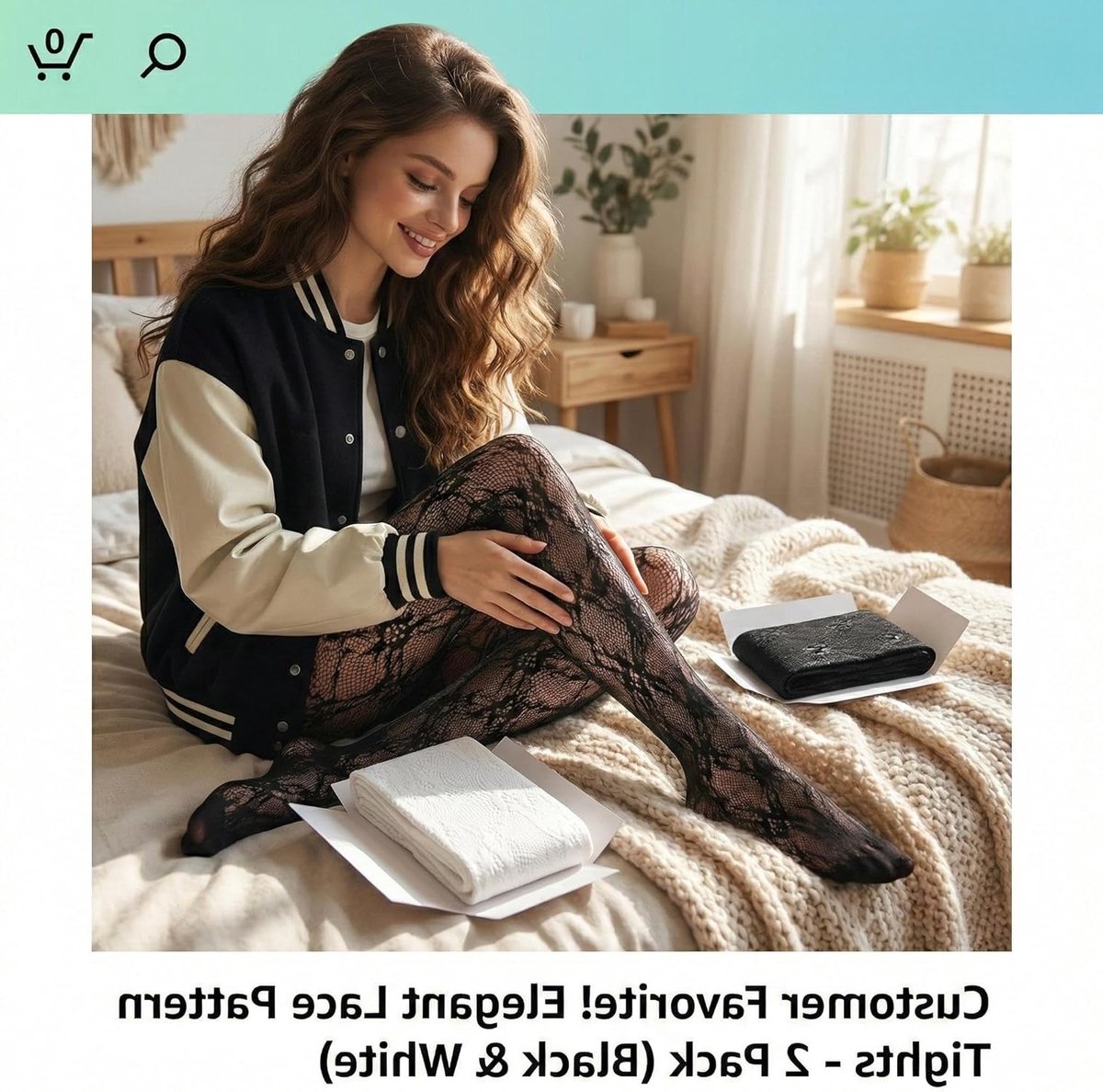 Elegante Kousen met Kant en Bloemenpatroon - Zwart-Witte Hollow Out Kousen met Mesh Structuur - Ideaal voor Ballet, Cosplay, Feestjes of Dagelijks Gebruik - Elastisch en Comfortabel