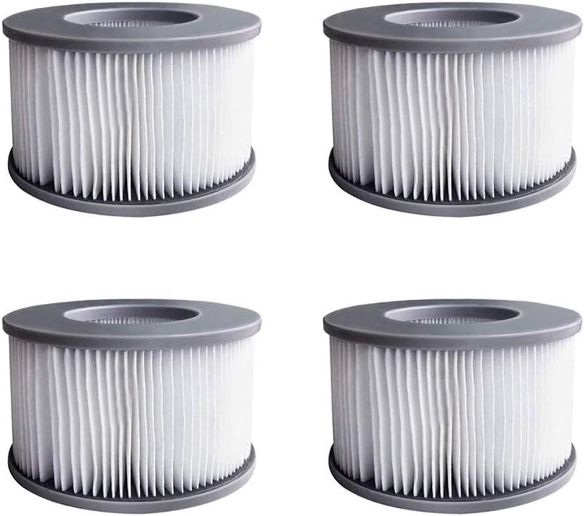 4 x Whirlpool Filters voor Opblaasbare Zwembaden, Verbeterde Cartridge Filters Geschikt voor MSpa en Andere Merken
