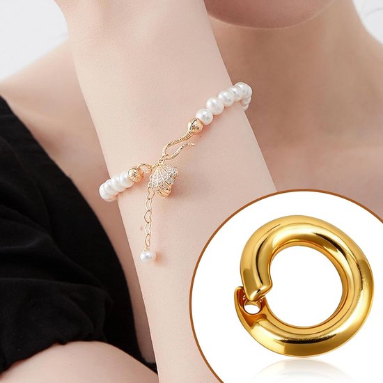30 Stuks Open Einde Splitringen voor Sieraden Maken, 18K Goud en Zilver, Ideaal voor Armbanden en Ringen, Hoogwaardige Koperbasis, Diverse Maten 5mm en 7.5mm van Merkloos — afbeelding 3
