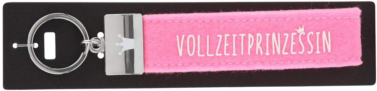 Depesche sleutelhanger vilt roze prinses accessoire 17 cm.