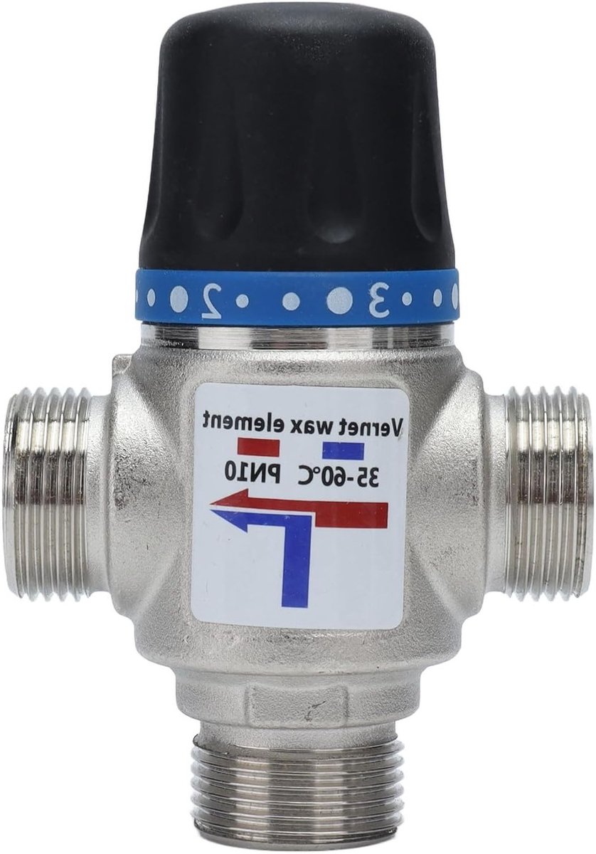 Thermostatische mengkraan met automatische temperatuurregeling, brandpreventie en hoge doorstroming van messing en ABS