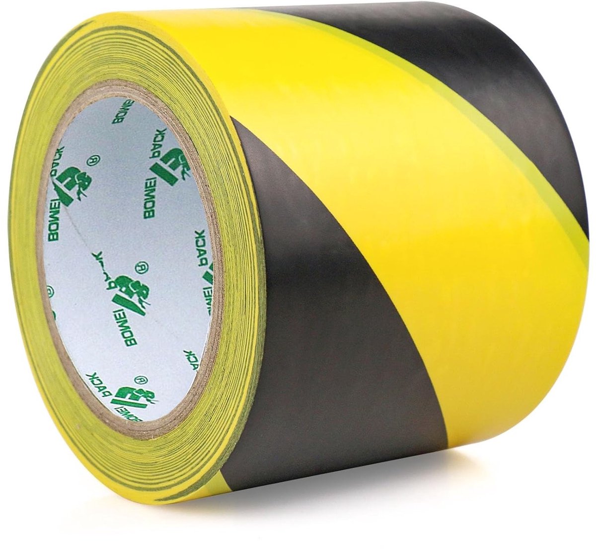 Geel Zwart Waarschuwingsband PVC voor Vloermarkering - Gevaarlijke Situaties Aanduiden 33m (100mm x 33m)