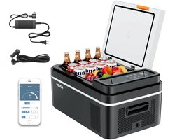Succebuy 20L Koelbox met Compressor – Koelkast & Vriezer – 12/24V Auto & 230V – Ideaal voor Camping, Roadtrip & Vakantie