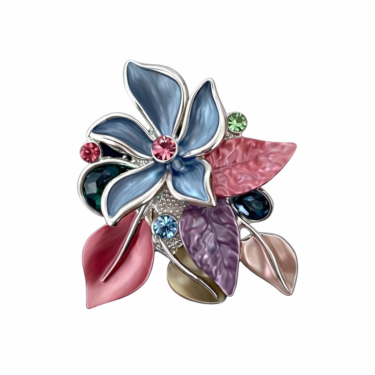 Fashionclip®- Magneet - Broches - Magneetsluiting - Magneetbroche - Meer kleuren- Bloemen - Blaadjes