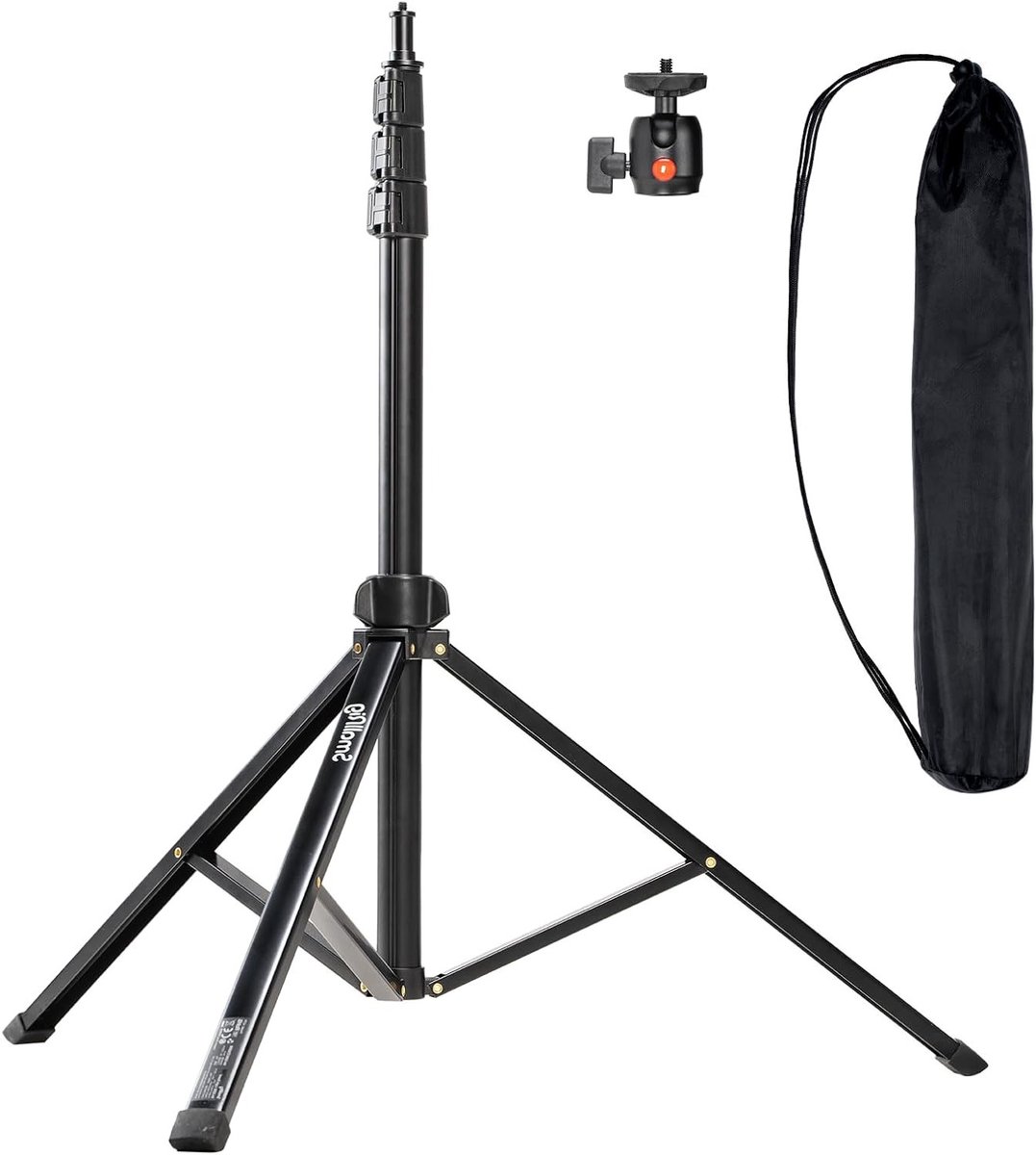 Lichtgewicht statief voor fotografie tot 200 cm, ideaal voor reflectoren, softboxen en studioverlichting, maximaal 3 kg belastbaar
