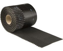 Ubbink Ubiflex loodvervanger ribbel 30cm rol=6m zwart
