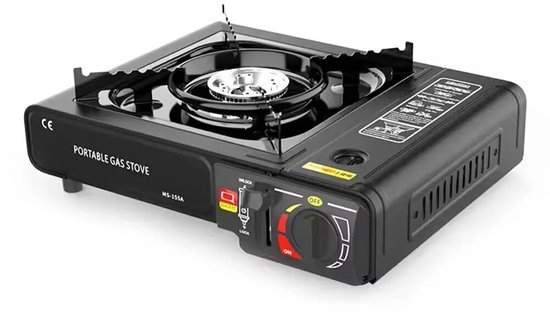 Zolara Draagbaar Gaspatroonfornuis - Glamping - Camping en Outdoor - Campingkooktoestel - Compact Butaan Gasfornuis met 1 Brander - Glamping - Kookstel - Fornuis - Campingfornuis - Kampeerkooktoestellen — afbeelding 4
