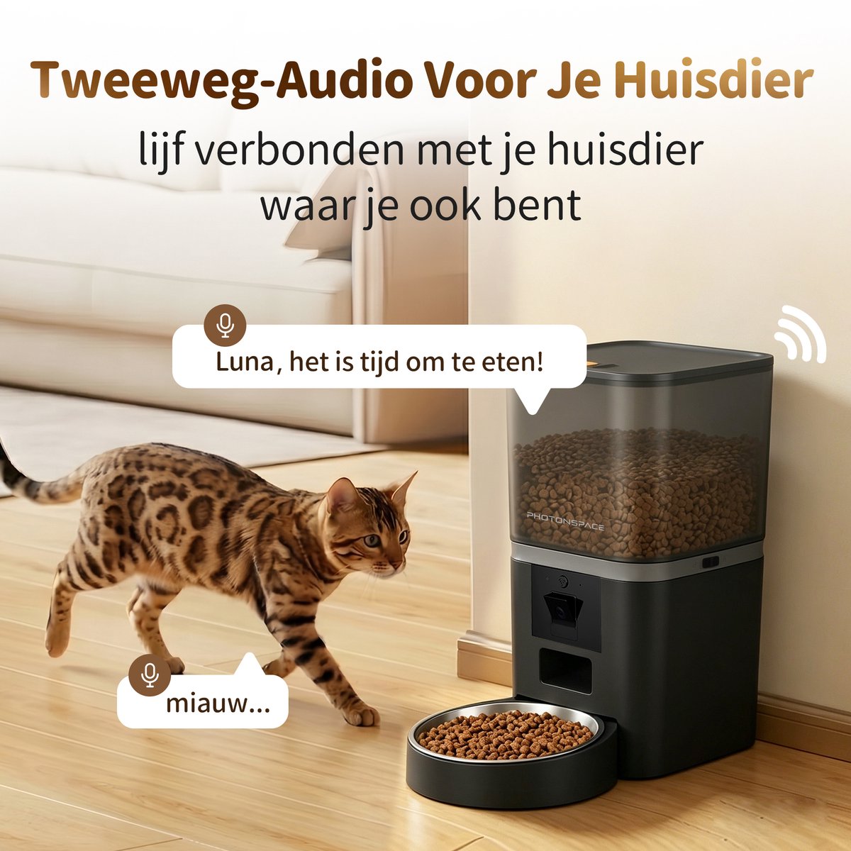 Photonspace Automatische Voerbak Kat & Hond 6L thumbnail 2