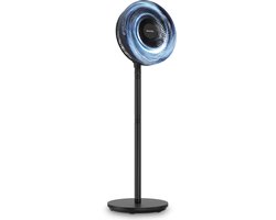 Auronic Statiefventilator - Staande Ventilator - Hoogte Verstelbaar - Roterend - Fluisterstil - 3 Snelheden - Stille Ventilator - Zwart