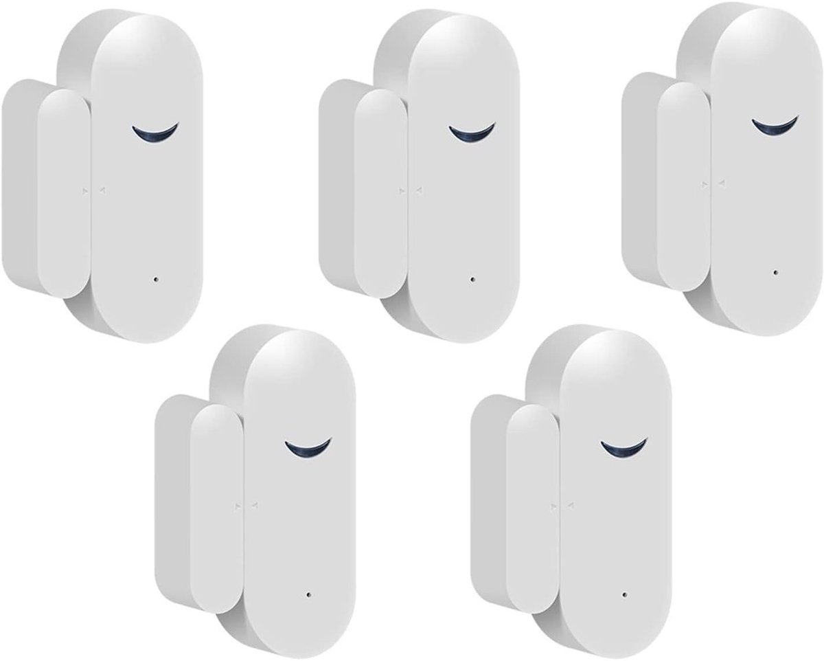 Alarmsysteem Kit - Beveiliging Alarm Deur Sensor - Huis Beveiligen - App Controle GSM - 5 Stuks - Wit