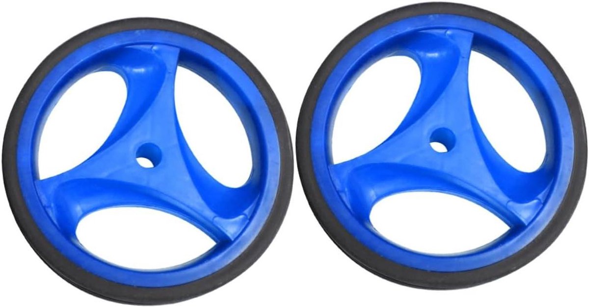 Kinderfiets Zijwielen - Hulpwielen Balanswielen - Veilig Leren Fietsen - Verstelbaar en Dempend - 2 inch - Blauw