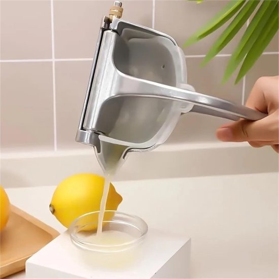 Citruspers - Handpers Sapcentrifuge - Sap Extraheren - Hefboommechanisme - 24 x 12 x 12 cm - Zilver — afbeelding 5