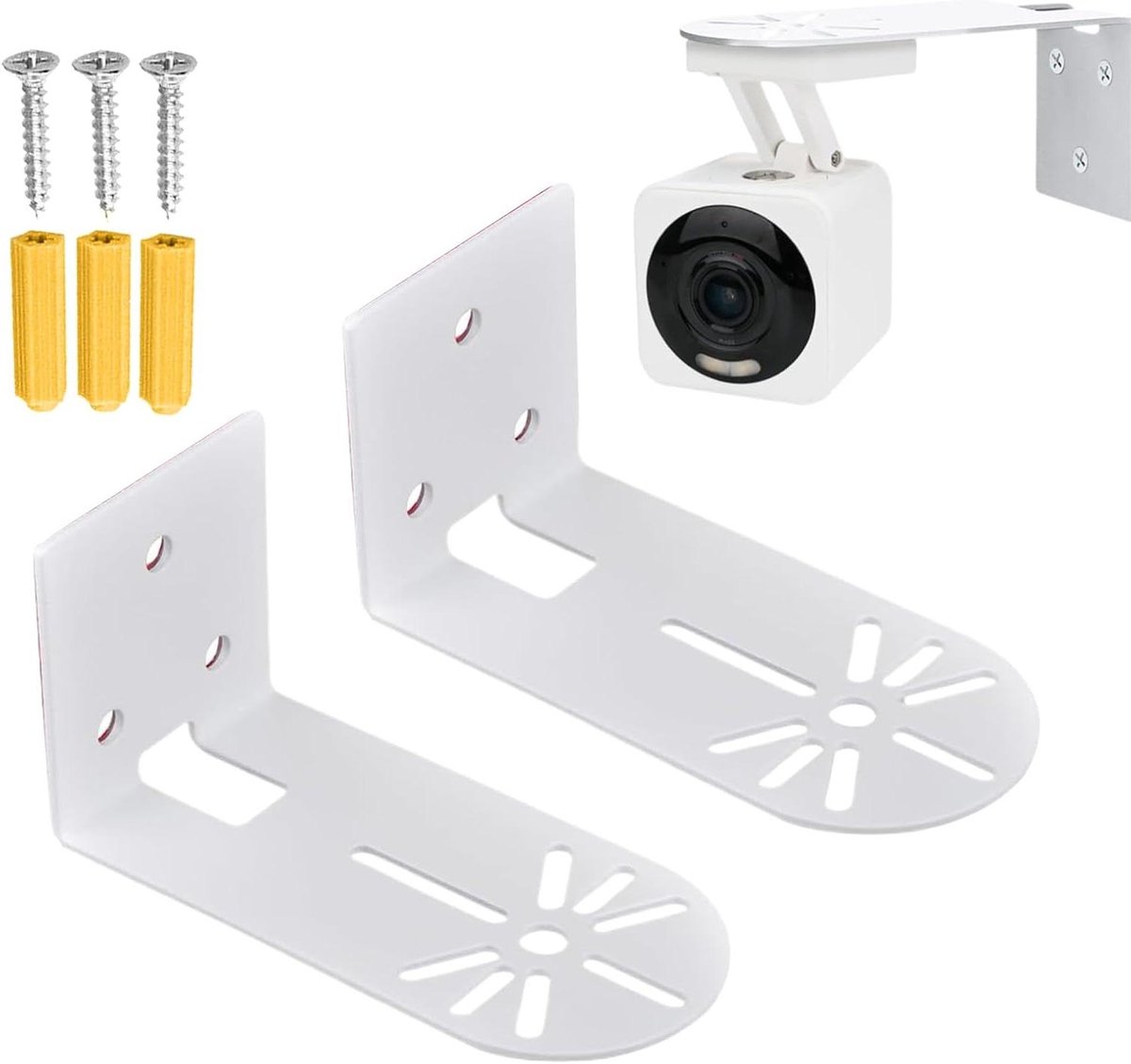 Camera Wandmontage - Montagebeugel Beveiliging - Bewaking Installeren - 360 Graden Draaibaar - Tot 2 kg - Metaal