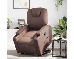 Relaxfauteuil met Sta-Op Hulp - Sta-Op Stoel Elektrisch - Comfortabel Zitten - Elektrische Sta-Op Functie - 74x88x97 cm - Bruin