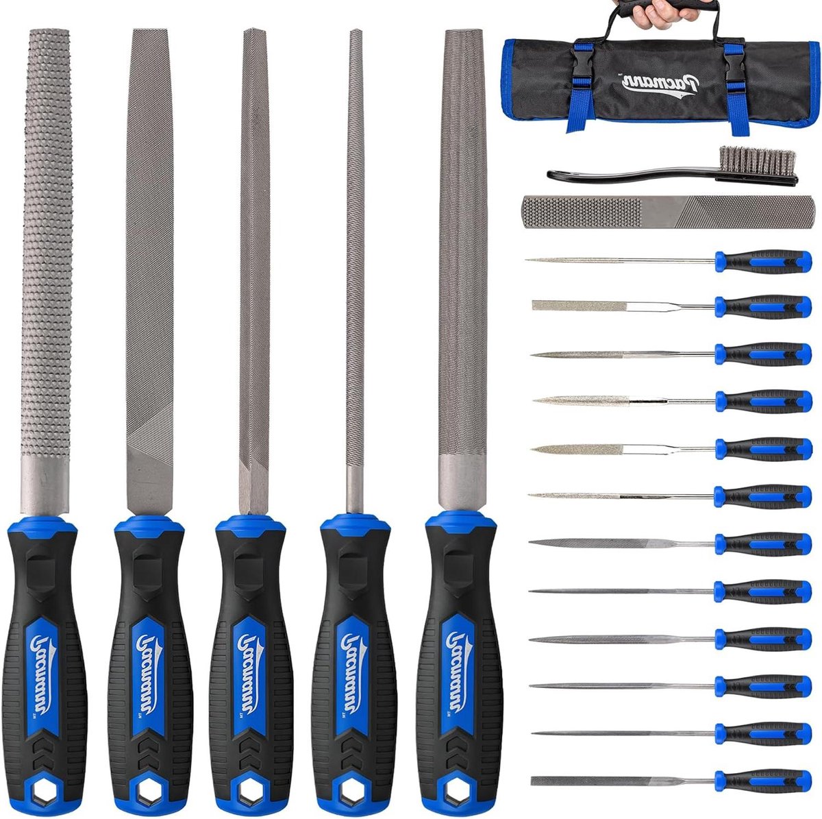 Metalen Vijlset - Naaldvijlen Set - Metaal Bewerken - 32 Delige Kit - 200 mm - Zwart Metallic