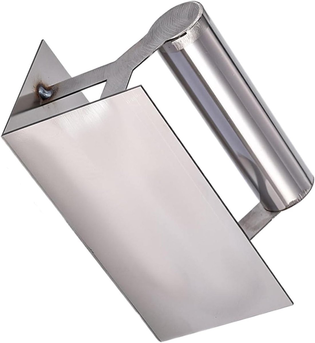 Hoektroffel - Pleistergereedschap Schraper - Muren Afwerken - Roestvrij Staal - 18 x 12 x 8 cm - Grijs