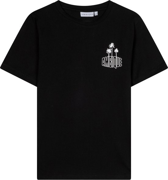 AMBIQUE - Preston T-Shirt - 101 black - Maat 158/164