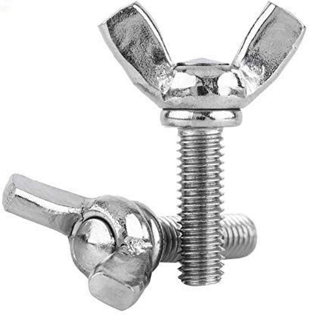 SolidChoice - Vlinderbouten - RVS - 5 Stuks - M5x16mm - Zelftappende Schroeven - Roestvrij staal - Geschikt voor montage - M5