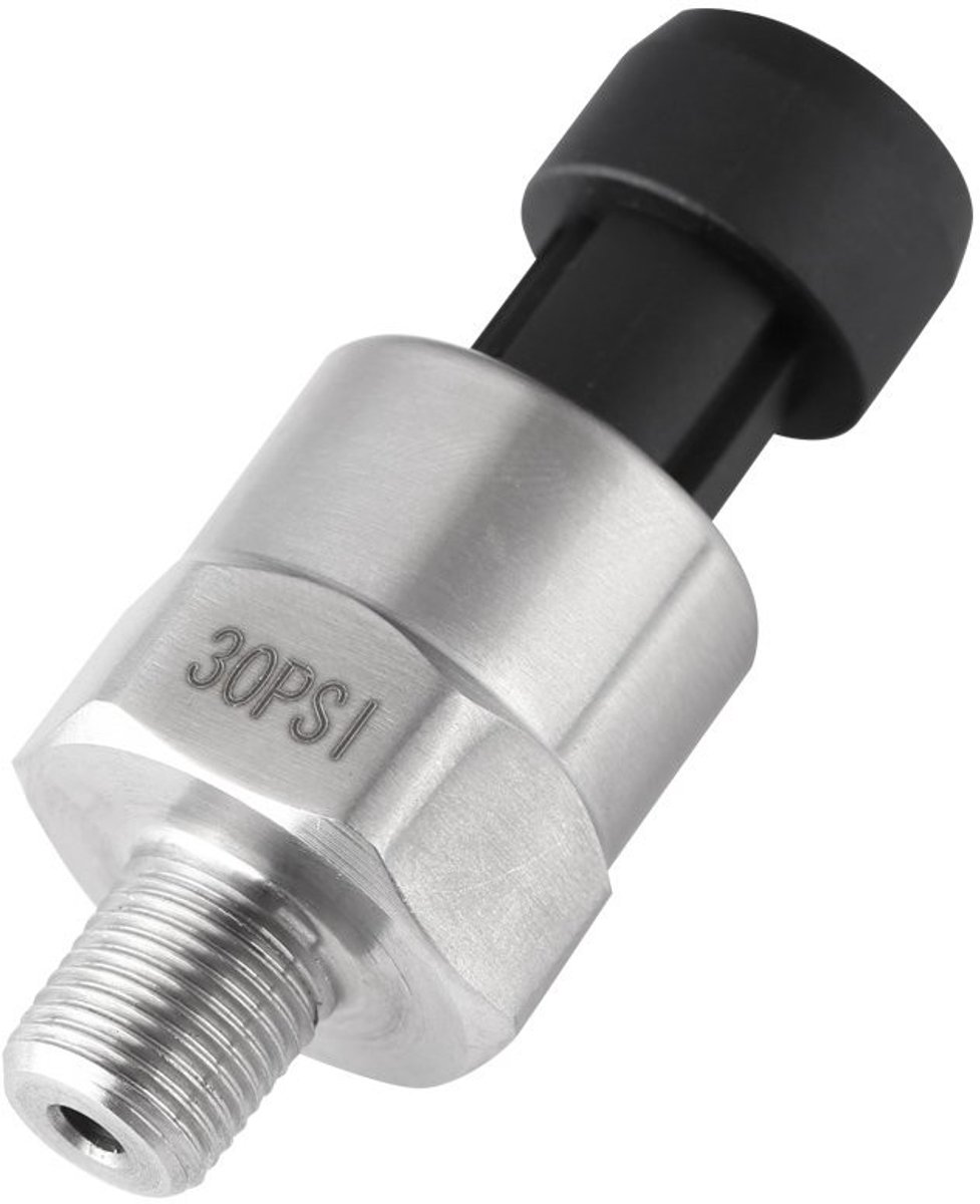 SPHProducts - Druktransducer - Roestvrij staal - Eenvoudige installatie - 30 Psi tot 500 Psi - Geschikt voor olie, brandstof, lucht en water