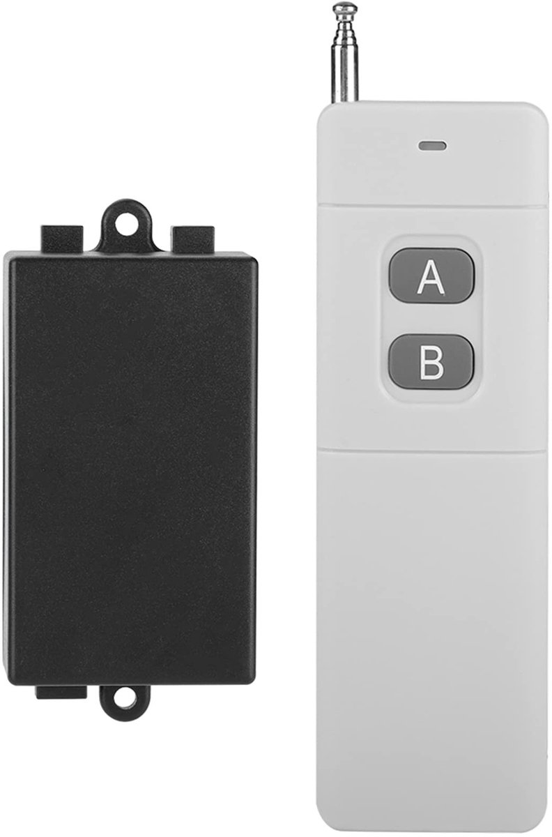 aladdien - Afstandsbedieningsschakelaar - Draadloze afstandsbediening - 3KM bereik - DC 12V - 2CH schakelsysteem - Ideaal voor verlichting en appara...