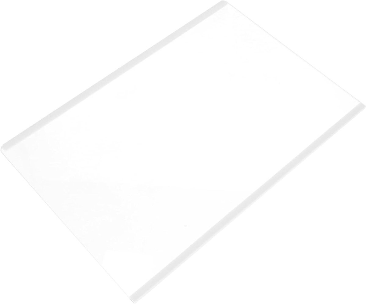 Glazen Koelkastplank - Vriezer Glasplaat - Voedsel Opslag - Met Randafwerking - 44.5 x 30.4 cm - Helder Glas