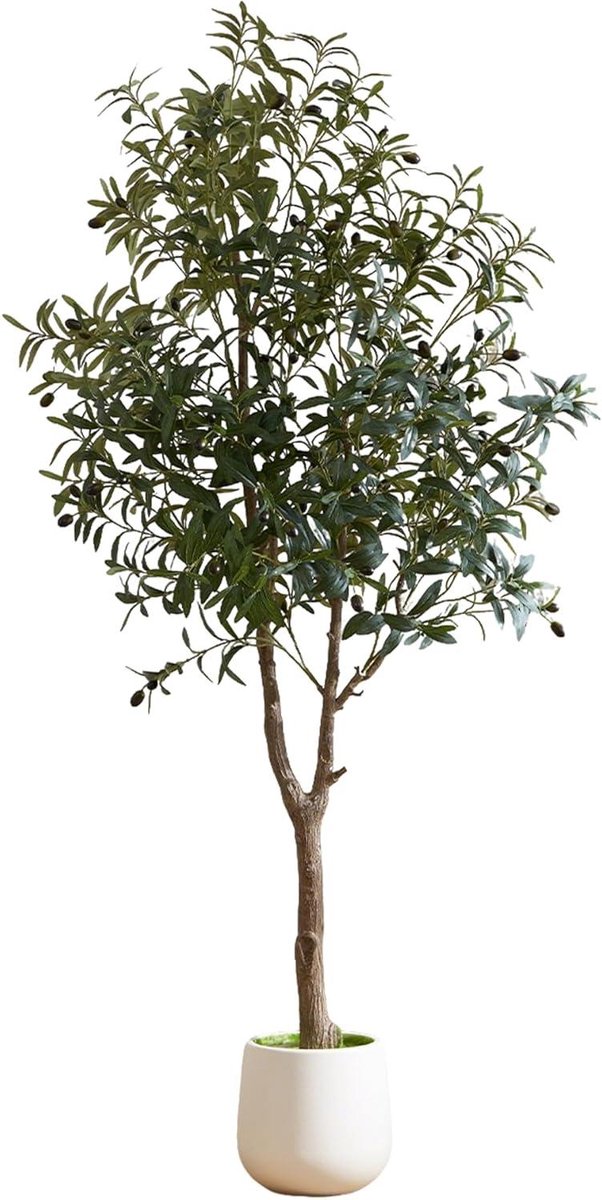 Decoratieve Olijfboom - Kunstplant - Interieur Verfraaien - Ultrarealistisch Uiterlijk - 1