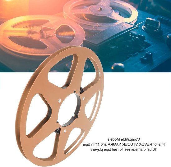 Lege 1/4 10.5 Inch Tape Reel van Aluminium Legering met 6 Windweerstandsgaten voor Geluidsopnames en Audioproductie van Merkloos — afbeelding 5