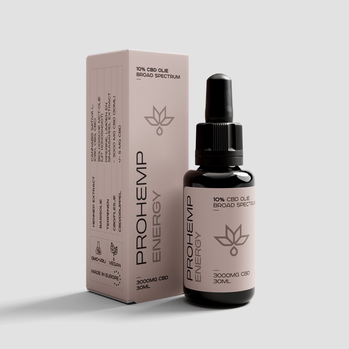 ProHemp CBD Energy 10% 30 ml CBD Olie met Cannabidiol, CBG, CBC en Terpenen – Full Spectrum Hennepextract met Piperine, Limoen en Sinaasappel – CBD Druppels met MCT-Olie voor Energie, Focus en Dagelijkse Vitaliteit