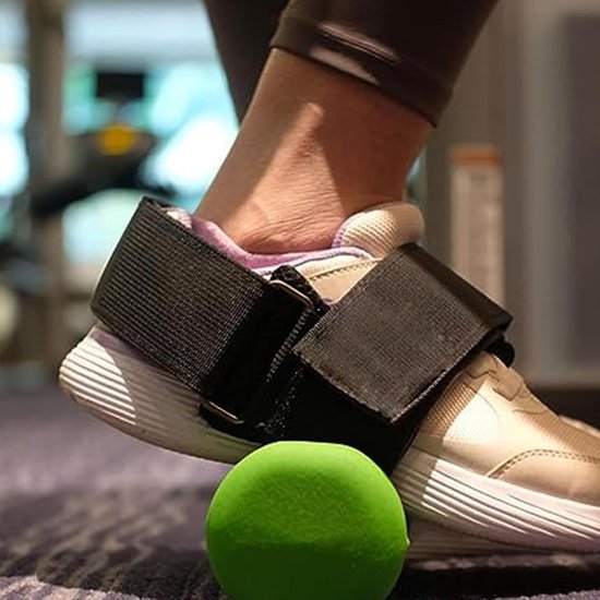 Tibialis Trainer - Voetband Trainer - Beenspieren Trainen - Draagbaar Ontwerp - 187 cm - Zwart van Merkloos — afbeelding 3