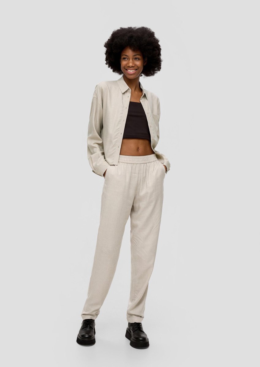 QS - female - Jogger van zuivere viscose
