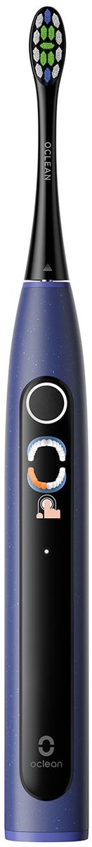 Oclean X Lite Set, Volwassene, Sonische tandenborstel, 72000 bewegingen per minuut, Zwart, Blauw, Blauw, Ovaal