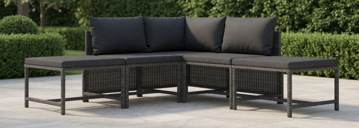 Luxe L-vormige Hoekbank – Grijs – Industrohome
