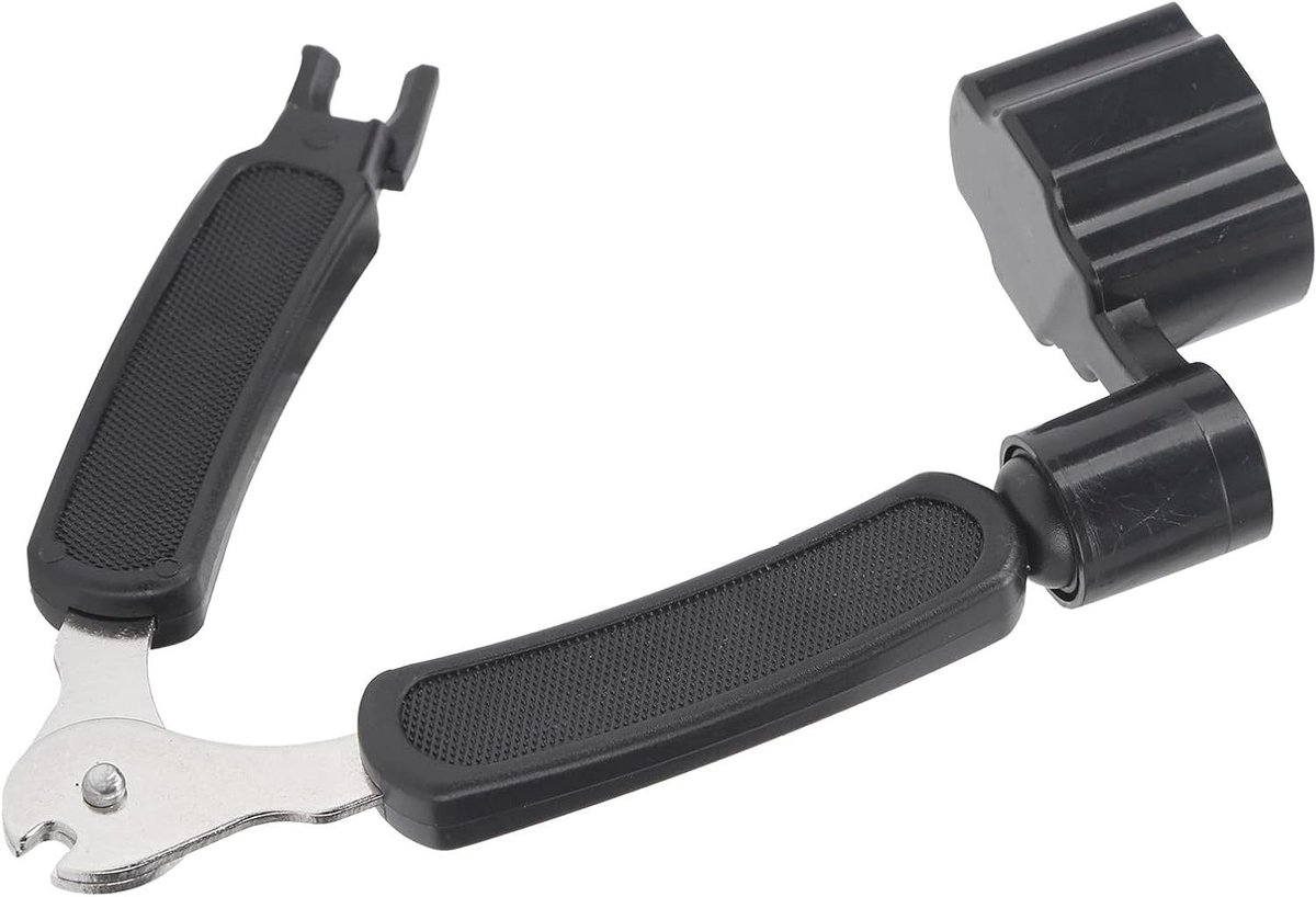 Gitaar Snaarwinder - Gitaar Tool - Snaar Wisselen - 3-in-1 Functie - Compact Formaat - Zwart