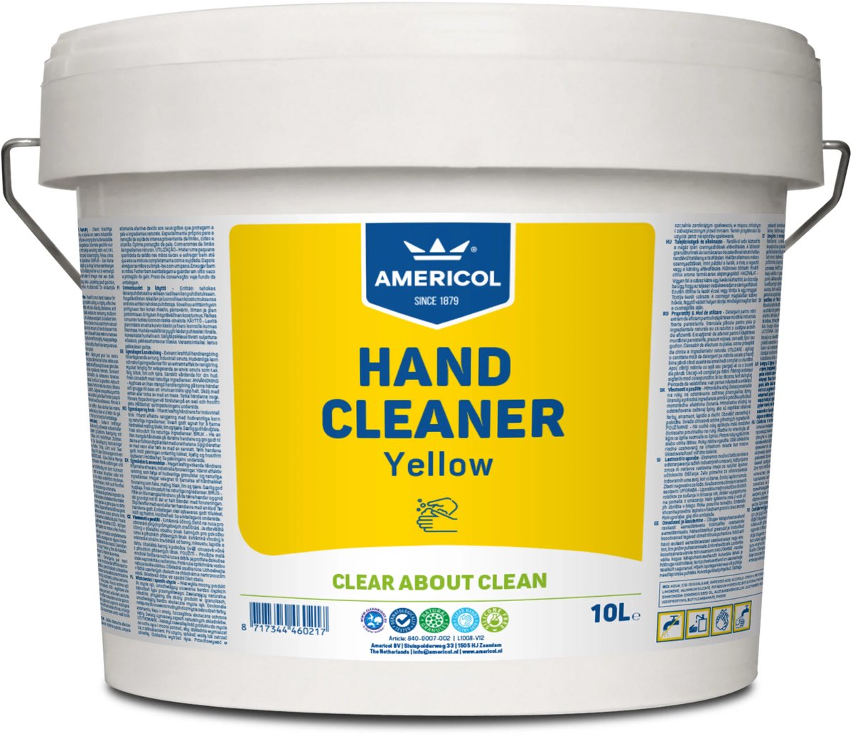 Americol handcleaner yellow 10L - handzeep - Garagezeep