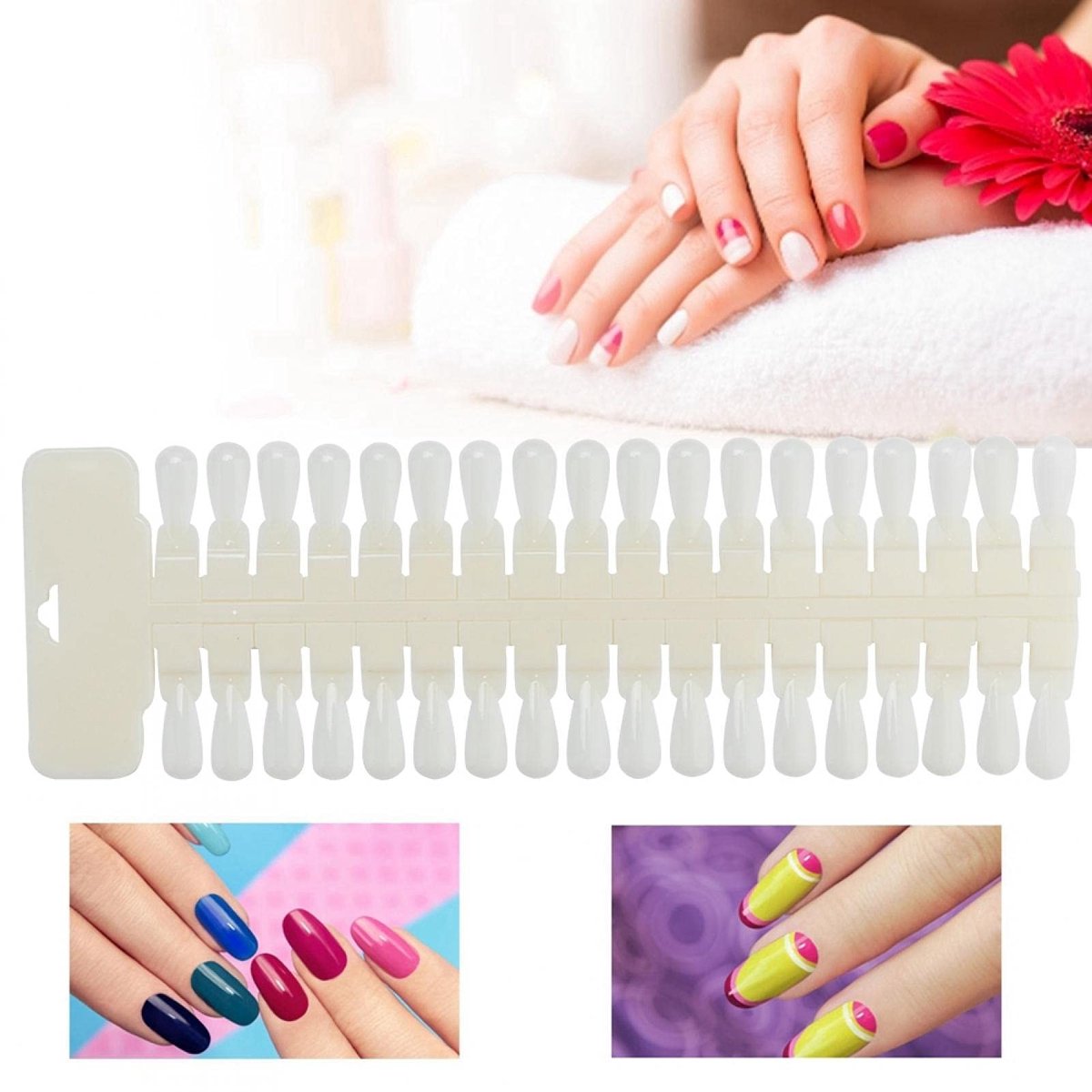aladdien - Nail Color Card - Nagelsalon - Perfect voor professionele nail art - 36 tips - Nagelkleuren - Voor thuis gebruik - Geschikt voor elke nag...
