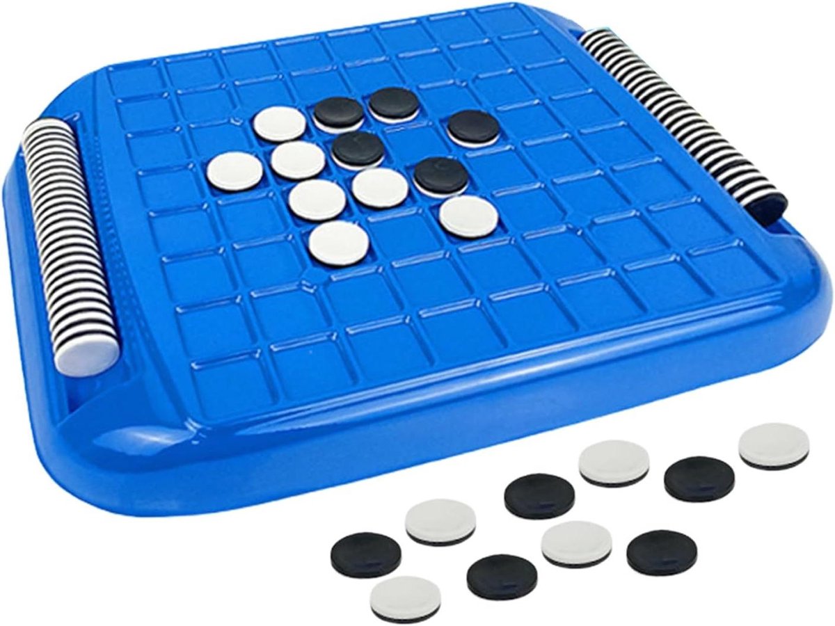 Schaakspel - Tafelspel Educatief - Strategisch Spelen - Opvouwbaar Bord - 39.3 x 26.8 cm - Zwart Wit