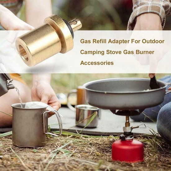 Navuladapter voor gasflessen, gasvuladapter, gasflesadapter voor campingkoker, adapter voor inflatorcontainers, gasadapter voor schroefventiel,Gemakkelijk En Snelle Gas Refill Adapters — afbeelding 2