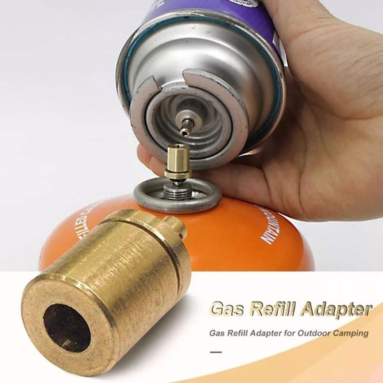 Navuladapter voor gasflessen, gasvuladapter, gasflesadapter voor campingkoker, adapter voor inflatorcontainers, gasadapter voor schroefventiel,Gemakkelijk En Snelle Gas Refill Adapters — afbeelding 3