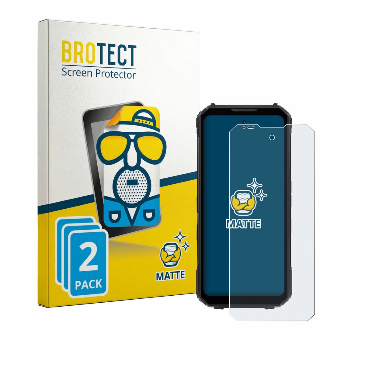 BROTECT - Screenprotector voor Doogee V Max LR - Folie Beschermfolie matte 2 Stuks