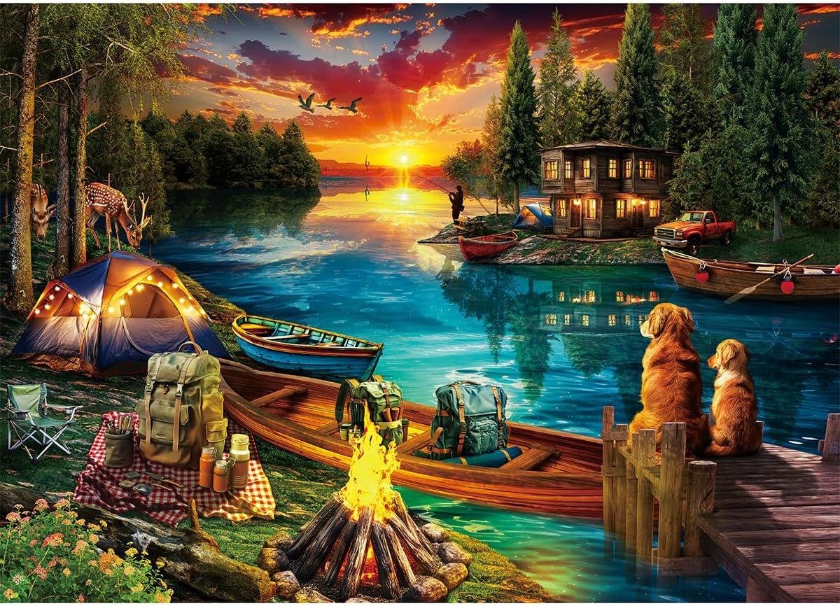 Puzzel 1000 stukjes - Legpuzzel Volwassenen - Ontspanning Thuis - Professioneel Grijskaart Materiaal - 70 cm x 50 cm - Oudroze