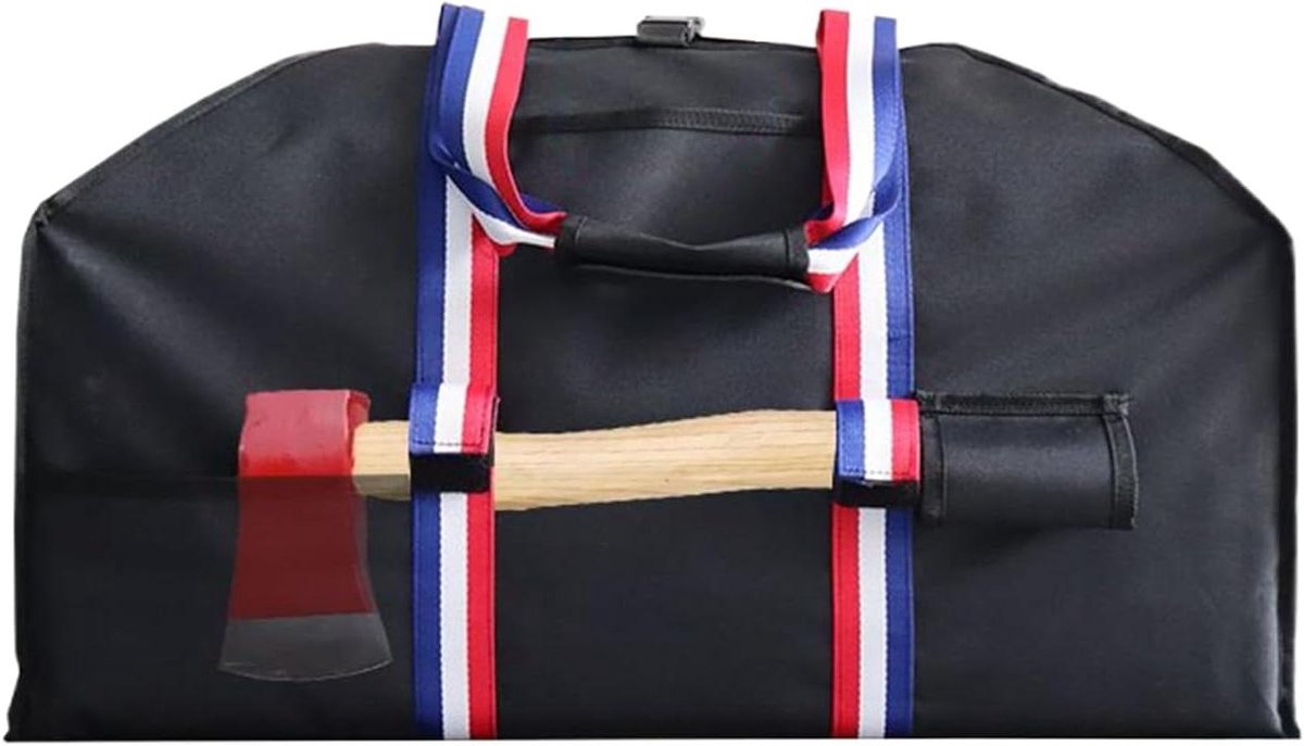 Houthouder - Brandhout Tas - Haardhout Vervoeren - Waterdicht Oxford Stof - 60x30x25 cm - Zwart