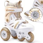 Cariboo Ballerina - Patins en ligne - Rollers pour enfants - Goud - pour filles - Roues LED - Taille ajustable (26-30)