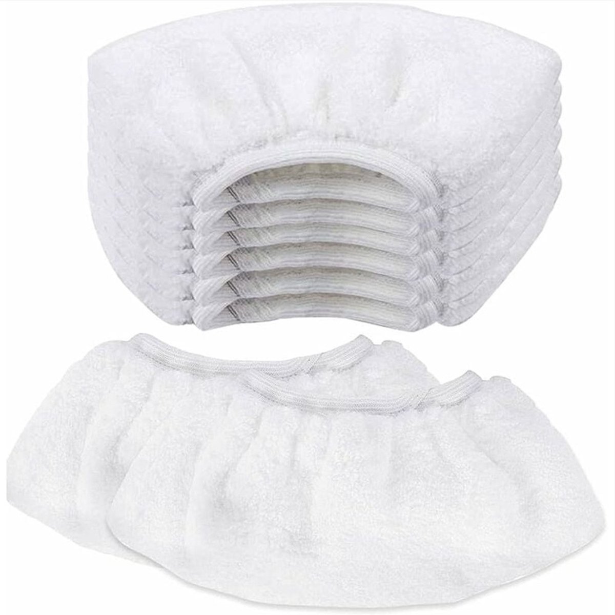 Set van 8 microvezel stoomreinigingsdoeken, Geschikt voor Kärcher stoommoppen, handmondstukken, universele vervangende mopdoeken Geschikt voor stoomreinigers, compatibel Geschikt voor SC1, SC2, SC3, SC4 en SC5.