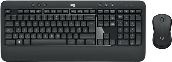 Logitech 920-008683 toetsenbord Inclusief muis Universeel RF Draadloos QWERTY Scandinavisch Zwart