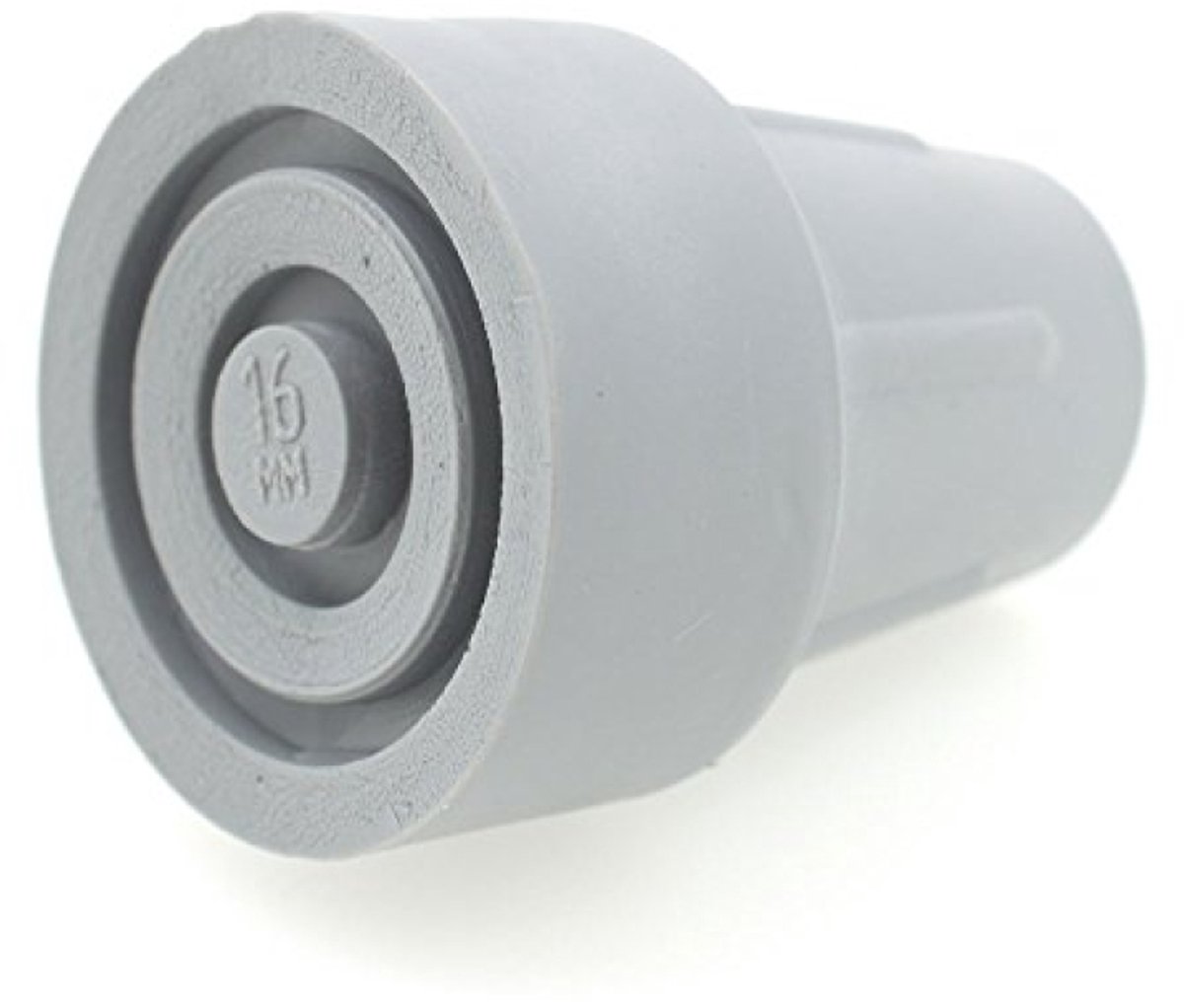 Rubberen Voet voor Wandelstokken 18mm - 2 Stuks - Grijs