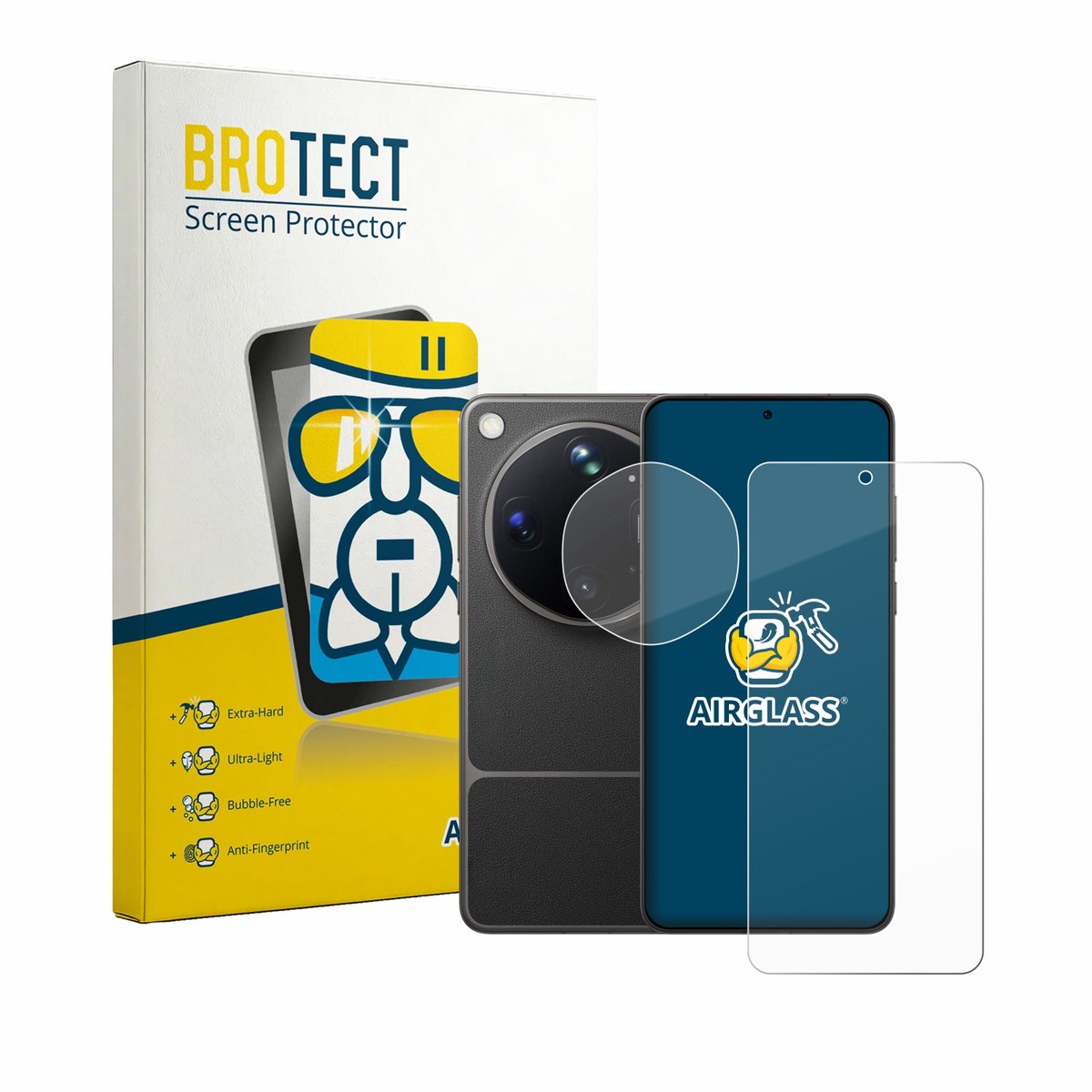Screenprotector voor Oppo Find X9 Ultra (Voor+Camera) Beschermglas transparant