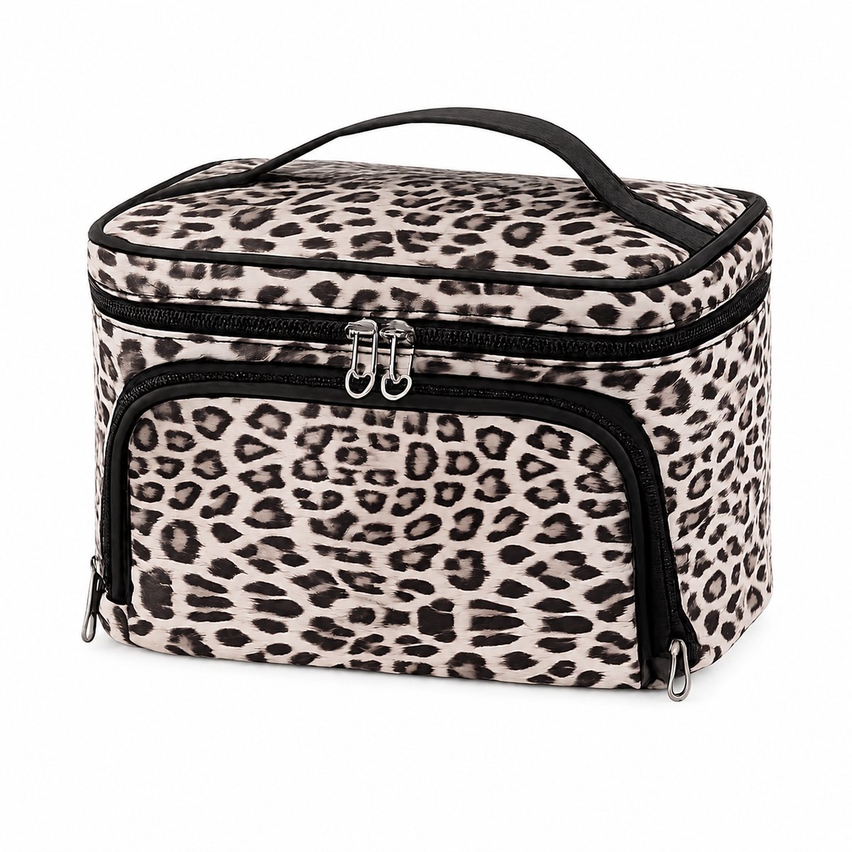 Toilettas dames - Beautycase - Make up tas - leopard -groot
